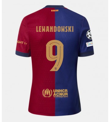 Barcelona Robert Lewandowski #9 Primera Equipación 2024-25 Manga Corta